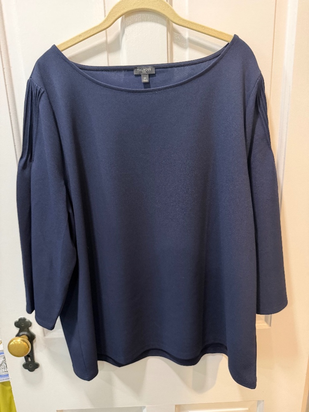Talbots Navy Blouse 2X